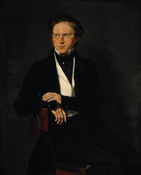 Portrait Of The Poet Ludvig Bødtcher Artwork by Christian Albrecht Jensen