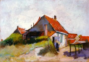 House With Red Roofs (holland) Artwork by Lesser Ury