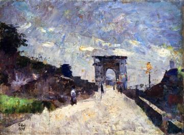 The Titus Arch In Rome Artwork by Lesser Ury