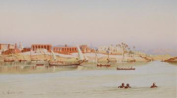 The Temples Of Luxor Artwork by Carl Friedrich Heinrich Werner