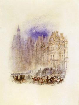Fontainebleau, the Abdication of Napoleon Artwork by Joseph Mallord William Turner