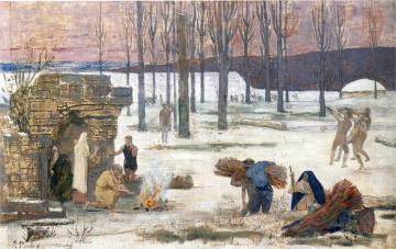 Winter Artwork by Pierre Puvis de Chavannes