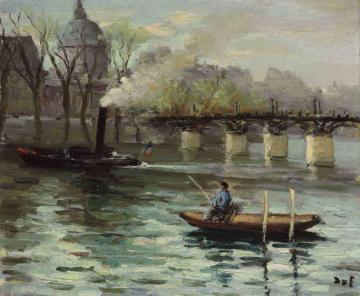 The Seine In Paris Artwork by Marcel Dyf