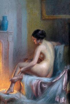 At The Fireside Artwork by Delphin Enjolras