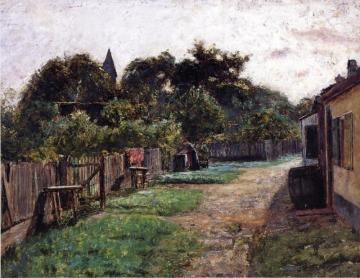 Village Scene Artwork by Theodore Clement Steele