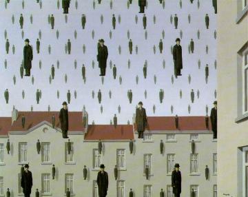 Golconde Artwork by Rene Magritte