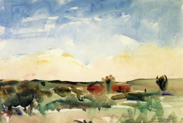 The Desert Artwork by Charles W. Hawthorne