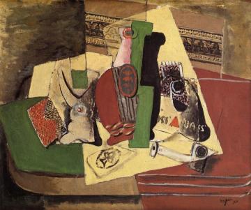 Still Life With A Bottle Of Bass Artwork by Henri Hayden