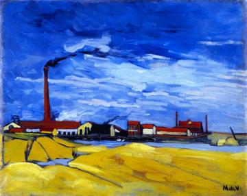 The Paper Mill, Nanterre Artwork by Maurice De Vlaminck