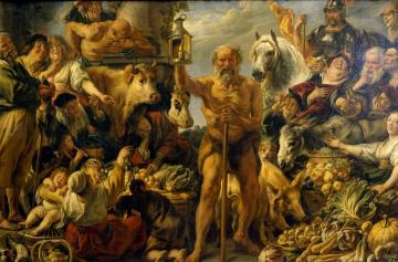 Diogenes Searching For An Honest Man Artwork by Jacob Jordaens
