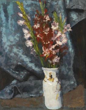 Gladioli Artwork by Carl Eduard Schuch
