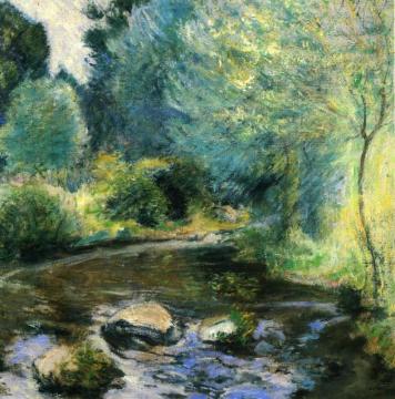 Spring Stream Artwork by John Twachtman