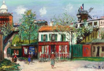 Le Maquis De Montmartre Artwork by Maurice Utrillo