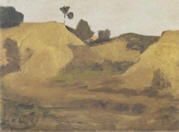 Sand Dune in Weyerberg Artwork by Paula Modersohn-Becker