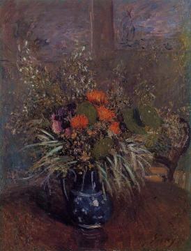Bouquet Of Flowers Artwork by Alfred Sisley