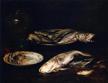 Still LIfe Fish Artwork by William Merritt Chase