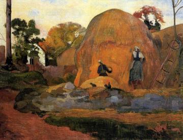 Yellow Haystacks Artwork by Paul Gauguin