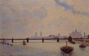 Charing Cross Bridge, London Artwork by Camille Pissarro