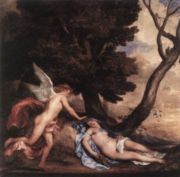 Cupid and Psyche Artwork by Anthony van Dyck