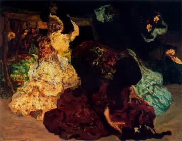 Gypsies With Dogs Artwork by Hermen Anglada Camarasa