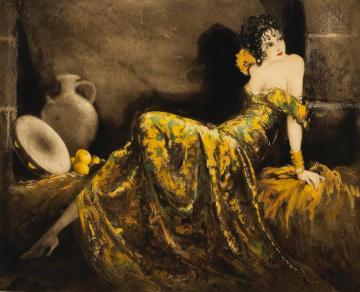 Gay Senorita, Gitane Artwork by Louis Icart