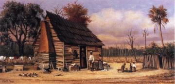 Negro Cabin With Palm Tree Artwork by William Aiken Walker