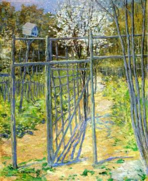 The Grey Trellis Artwork by Julian Alden Weir