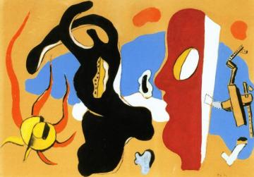 Composition with Profile Artwork by Fernand Léger
