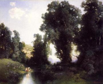 The Bathing Hole, Cuernavaca, Mexico Artwork by Thomas Moran
