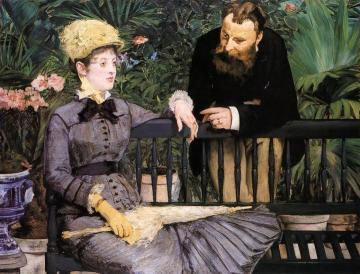 In the Conservatory Artwork by Edouard Manet