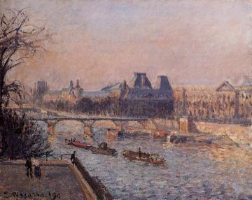 The Louvre, Afternoon Artwork by Camille Pissarro