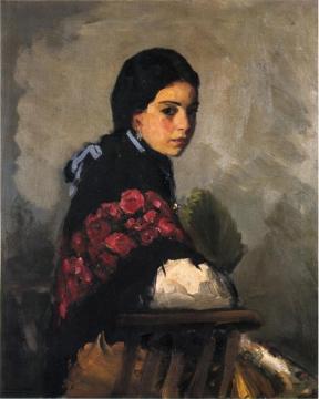 Spanish Girl Artwork by Robert Henri