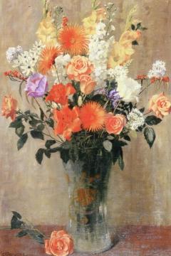An Old Fashioned Posy Artwork by Anna Mary Richards Brewster
