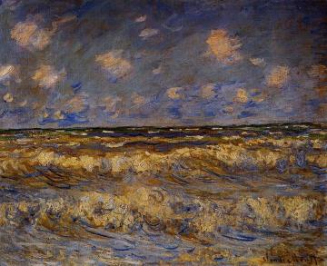 Rough Sea Artwork by Claude Oscar Monet