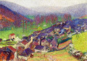 Vue de Labastide du Vert en Contrebas de Marquayrol Artwork by Henri Martin