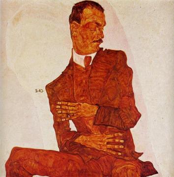 Portrait of the Art Critic, Arthur Roessler Artwork by Egon Schiele