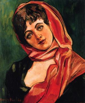 Woman's Face Artwork by Francis Picabia