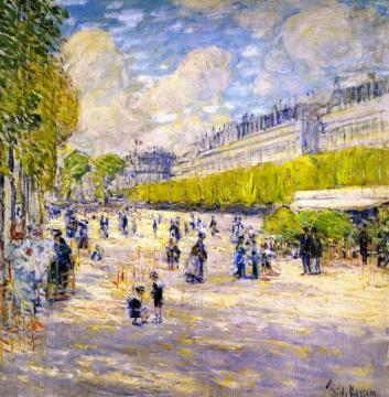 Tuileries Gardens Artwork by Frederick Childe Hassam