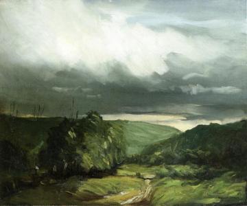 Storm Weather - Wyoming Valley Artwork by Robert Henri