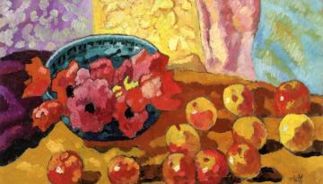 Anemones And Apples Artwork by Louis Valtat