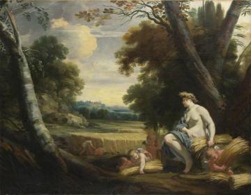 Ceres And Harvesting Cupids Artwork by Simon Vouet