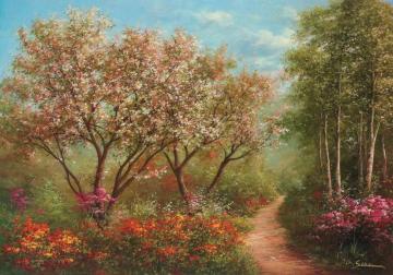 Forest In Summer Artwork by Heinz Scholnhammer