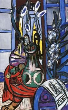 Large Still LIfe Interior Artwork by Max Beckmann