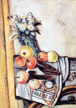 Still LIfe with Marguerites Artwork by Max Beckmann