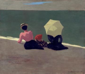 On The Beach Artwork by Felix Vallotton