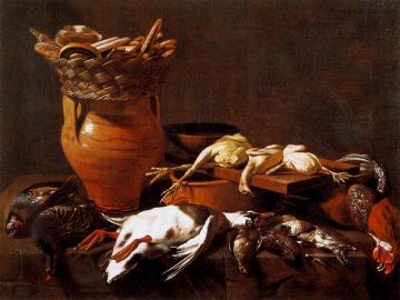 Kitchen Still-Life Artwork by Evaristo Baschenis
