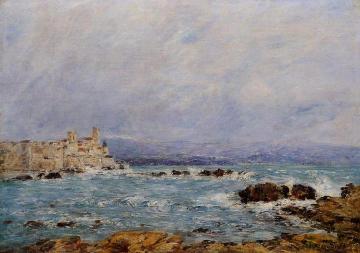 Antibes, the Rocks of the Islet Artwork by Eugène-Louis Boudin