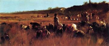 Cranberry Pickers, Nantucket Artwork by Eastman Johnson