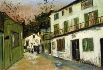 The Maison Des Italiens In Montmartre Artwork by Maurice Utrillo