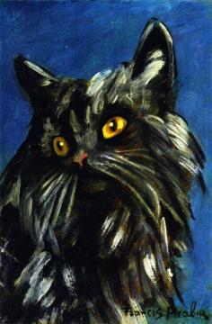 Black Cat Artwork by Francis Picabia